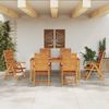vidaXL Garten Essgruppe 7 pcs Braun Massivholz Akazie 3375634 Bild 4