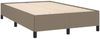 vidaXL Boxspringbett mit Matratze Taupe 120x190 cm Stoff 3269913 Bild 4