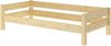 Kinderbett, Einzelbett, Holzbett Kiefer massiv klar lackiert 90x200 mit Lattenrost V-60. 20-09 Bild 2