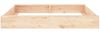 vidaXL Sandkasten, Massives Kiefernholz natur, 160 x 160 x 20 cm, Quadratisch Bild 4