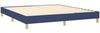 Doppelbett, Polsterbett mit Matratze Hellgrau 140x190 cm Stoff Blau 160x200 cm Bild 4