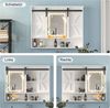 radelldar Badezimmerspiegelschrank mit LED-Beleuchtung, Medizinschrank 80×13×75 cm (1-St) Wandschrank mit Schiebespiegeltür Bild 2