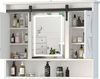 radelldar Badezimmerspiegelschrank mit LED-Beleuchtung, Medizinschrank 80×13×75 cm (1-St) Wandschrank mit Schiebespiegeltür Bild 5