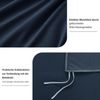 Bettwäsche 200x220 Blau Set Mikrofaser Reißverschluss Weich & Bügelfrei Bild 5