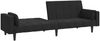 vidaXL Schlafsofa 2-Sitzer mit 2 Kissen Schwarz Samt 375850 Bild 4