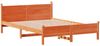 vidaXL Massivholzbett ohne Matratze Wachsbraun 135x190 cm Kiefernholz 3309787 Bild 5