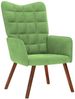 vidaXL Relaxsessel mit Hocker Hellgrün Samt 4016824 Bild 4