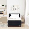 vidaXL Boxspringbett mit Matratze mit LED Schwarz 90 x 200 cm Stoff 3342102 Bild 4