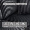 Sofa-Set, Modulares Sofa mit Chaiselongue und 2-Sitzer weicher Cordbezug 5 Kissen Taschen Getränkehalter hochdichter Schaumstoff DIY-Kombination, Cord, Grün Bild 5