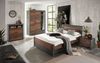 Bett und Nachttisch Ward in Used Wood Shabby und Matera grau Liegefläche 140 x 200 cm Set 2-tlg. Bild 5