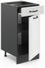 Küchenunterschrank R-Line Weiß Landhaus 40 cm ohne Arbeitsplatte Vicco Bild 3