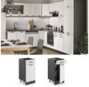 Küchenunterschrank R-Line Weiß Landhaus 40 cm ohne Arbeitsplatte Vicco Bild 2