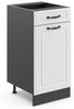 Küchenunterschrank R-Line Weiß Landhaus 40 cm ohne Arbeitsplatte Vicco Bild 4
