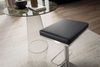 Barhocker Schwarz Kunstleder Edelstahl Barstuhl Modern, Design Tresenstuhl Dr... Bild 5