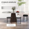 Stuhl 41,5x41,5x46 cm, gepolstert, Samtoptik, stapelbar, schwarzes Metallgestell Bild 4