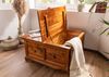 Truhe Akazie 90x90x45 honig lackiert OXFORD #0415 Bild 4