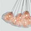 Pendelleuchte Hängeleuchte Hänge Deckenleuchte Metall Glas kupfer Ø. 60 H 145 cm Bild 2