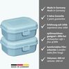 Westmark 2 Brotdosen/Snackboxen -Maxi- 935 ml, mit Klick-Verschluss, Höhe: ca. 7,4 cm, Kunststoff, Blau, 235222EB Bild 2