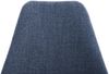 CLP Stuhl Pegleg Stoff Square mit Sitzpolster und eckigen Holzbeinen,blau natura Bild 4