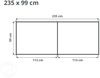 GFP HALFSIZE Aluminium Hochbeet - Platzsparendes & Stabiles Gartenbeet in Grün - 235 x 99 x 39 cm - Ideales halbhohes Modell für Familien-Gartenspaß Bild 5