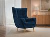 'Lucio' Sessel, Stoff Kronos 09, Blau, 106 x 80 x 95 cm Bild 2