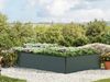 GFP HALFSIZE Aluminium Hochbeet - Platzsparendes & Stabiles Gartenbeet in Anthrazit - 195 x 119 x 39 cm - Ideales halbhohes Modell für Familien-Gartenspaß Bild 1
