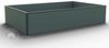 GFP HALFSIZE Aluminium Hochbeet - Platzsparendes & Stabiles Gartenbeet in Anthrazit - 195 x 119 x 39 cm - Ideales halbhohes Modell für Familien-Gartenspaß Bild 2