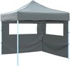 vidaXL Faltzelt Partyzelt Pop-Up mit 2 Seitenwänden 3 x 3 m Anthrazit 44965 Bild 1