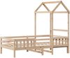 vidaXL Massivholzbett mit Dach 80x200 cm Kiefer 3282162 Bild 3