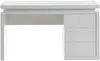 Vente-unique - Schreibtisch mit 3 Schubladen & LED-Beleuchtung - MDF - Weiß - EMERSON Bild 2