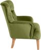 Sessel Kaiya Bezug Samtvelours Buche natur / oliv 21219 Bild 3