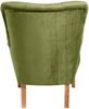 Sessel Kaiya Bezug Samtvelours Buche natur / oliv 21219 Bild 4