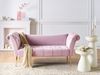 Chaiselongue Samtstoff hellviolett gold NANTILLY Bild 3