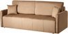 Schlafsofa 3-Sitzer EGGE Samtstoff Hellbraun Bild 4