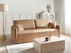 Schlafsofa 3-Sitzer EGGE Samtstoff Hellbraun Bild 3