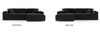Ecksofa Designersofa CELES PREMIUM in Stoff Scala Anthrazit Ottomane Rechts Bild 3