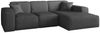 Ecksofa Designersofa CELES PREMIUM in Stoff Scala Anthrazit Ottomane Rechts Bild 2