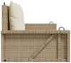 vidaXL Hängebank mit Kissen Beige 119x56x48 cm Poly Rattan 365632 Bild 5