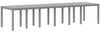 vidaXL Garten Essgruppe 15 pcs Hellgrau Polt Rattan 3378650 Bild 4
