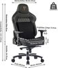 Fantasylab Gaming Stuhl 200KG Belastbarkeit Schwarz/Golden Bild 3