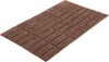Kleine Wolke Badematte Tiles, Höhe 13 mm, rutschhemmend beschichtet, fußbodenheizungsgeeignet, Baumwolle, rechteckig, Badteppich, Uni Farben, Hoch-Tief Effekt Bild 2