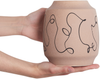 Blumenvase SKATE Steinzeug 20 cm Sandbeige Bild 4