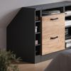 Dachschrägenschrank Rion Anthrazit 15 x 81.8 cm mit 4 Fächern, Schrankkorpus 60 cm Tiefe Vicco Bild 5