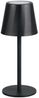 Akku LED Tischleuchte DIAZ kabellos für Innen & Außen, Schwarz - 21cm klein Bild 2