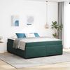 vidaXL Bettrahmen mit Matratze Dunkelgrün 180 x 200 cm Stoff 3399305 Bild 1