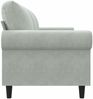 vidaXL 3-Sitzer-Sofa Hellgrau 180 cm Samt 359539 Bild 5