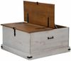 vidaXL Truhe HALDEN Weiß 91x91x47 cm Massivholz Kiefer 4018406 Bild 5