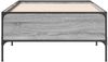 vidaXL Bettgestell Grau Sonoma 75x190 cm Holzwerkstoff und Metall 844994 Bild 4