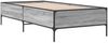 vidaXL Bettgestell Grau Sonoma 75x190 cm Holzwerkstoff und Metall 844994 Bild 3