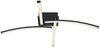 LED Deckenleuchte, Metall schwarz, Kristalle, CCT, L 69 cm Bild 5